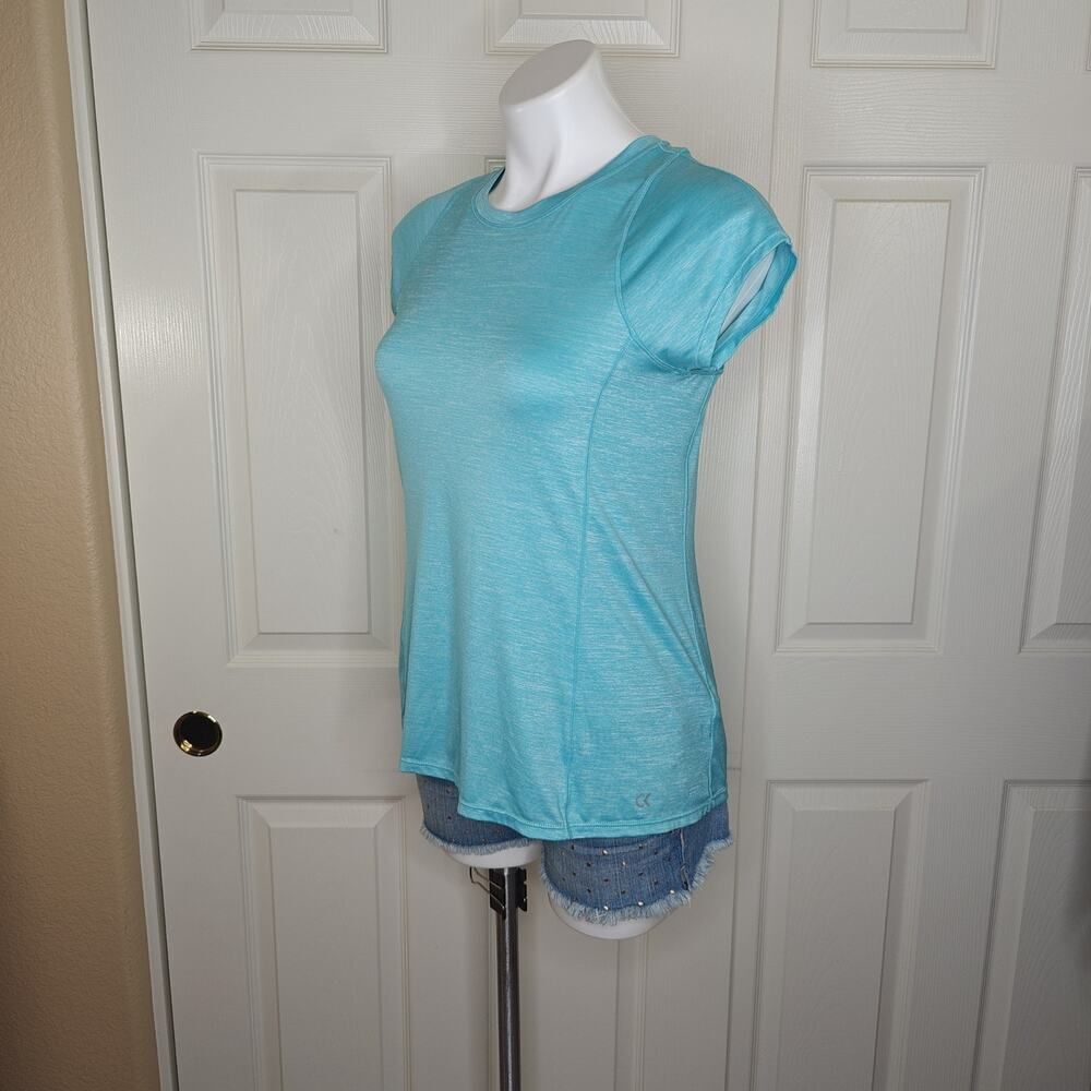 Calvin Klein Performance Dry pleated back active tee sz XS - Picture 3 of 8